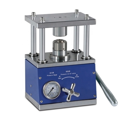 Máquina de friso da pilha da moeda do laboratório para a bateria 200kg/cm2 do botão de Max Pressure